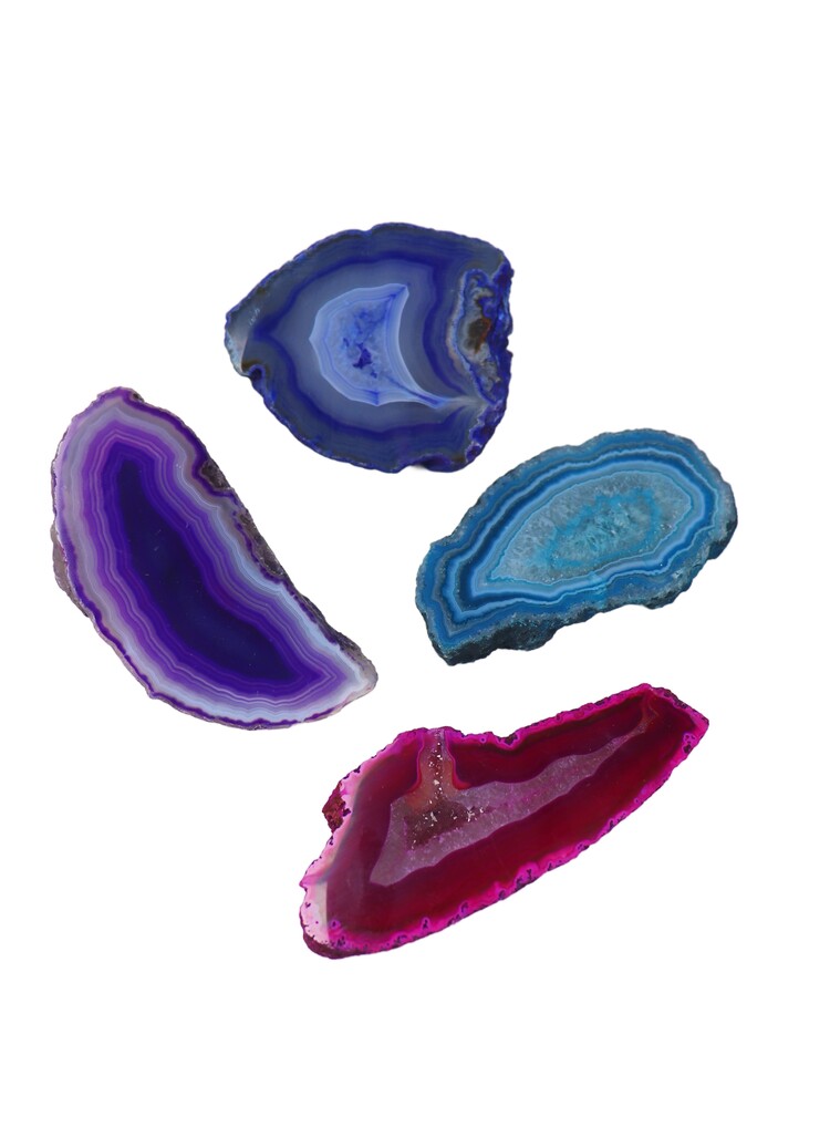 Thick Dyed Agate Slice