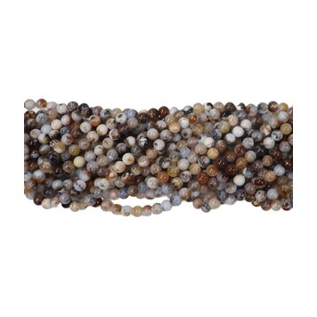 Brown Dendritic Opal Round 6mm
