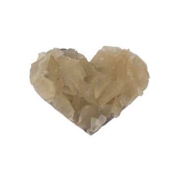 Angel Wing Calcite Heart 451-500g