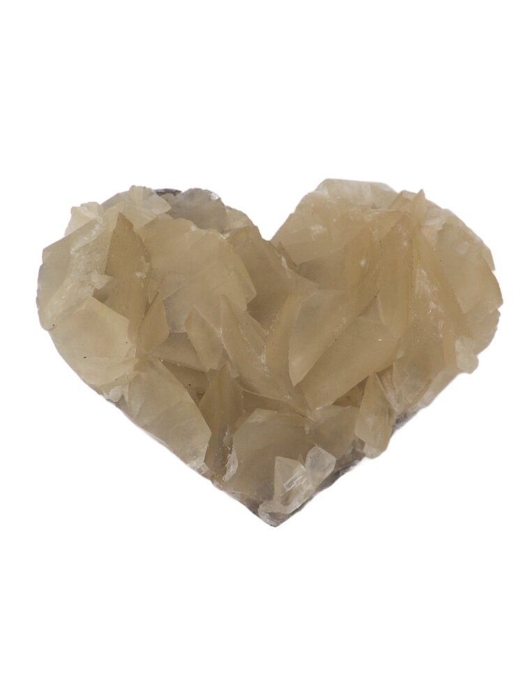 Angel Wing Calcite Heart 451-500g