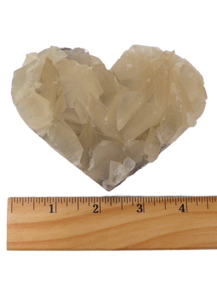 Angel Wing Calcite Heart 451-500g