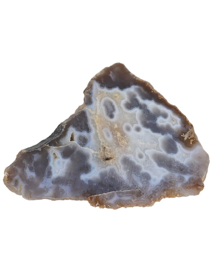 4.5" Tube Agate Slice, Mexico