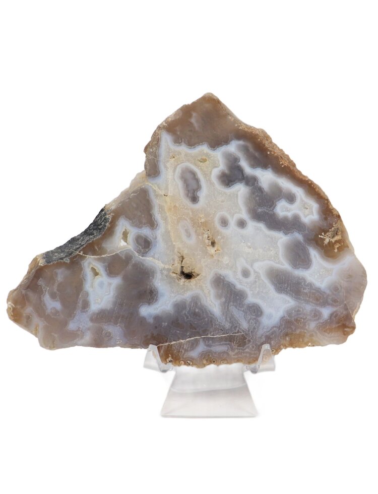 4.5" Tube Agate Slice, Mexico