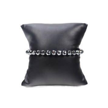 6mm Faceted Hematite Bracelet