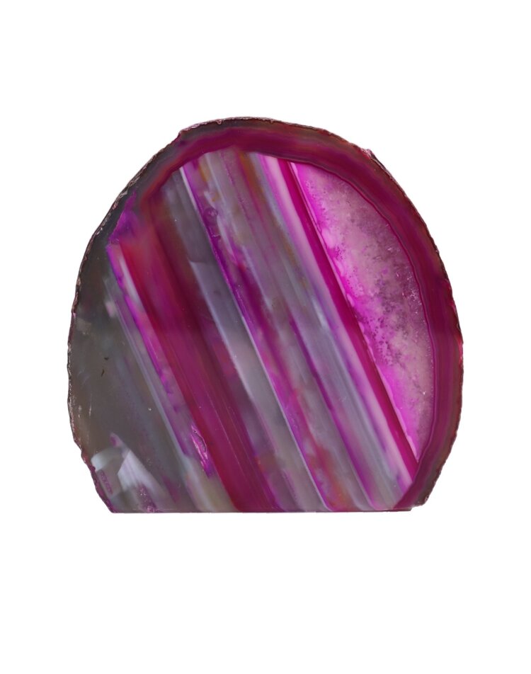 Dyed Agate End Cut Base