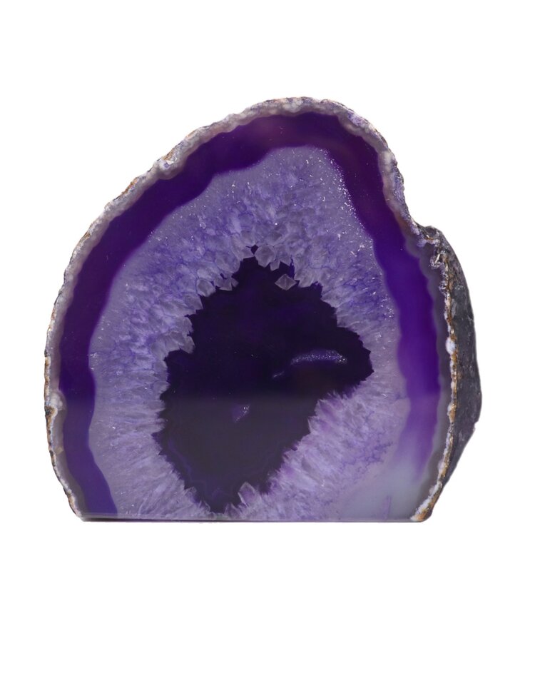 Dyed Agate End Cut Base