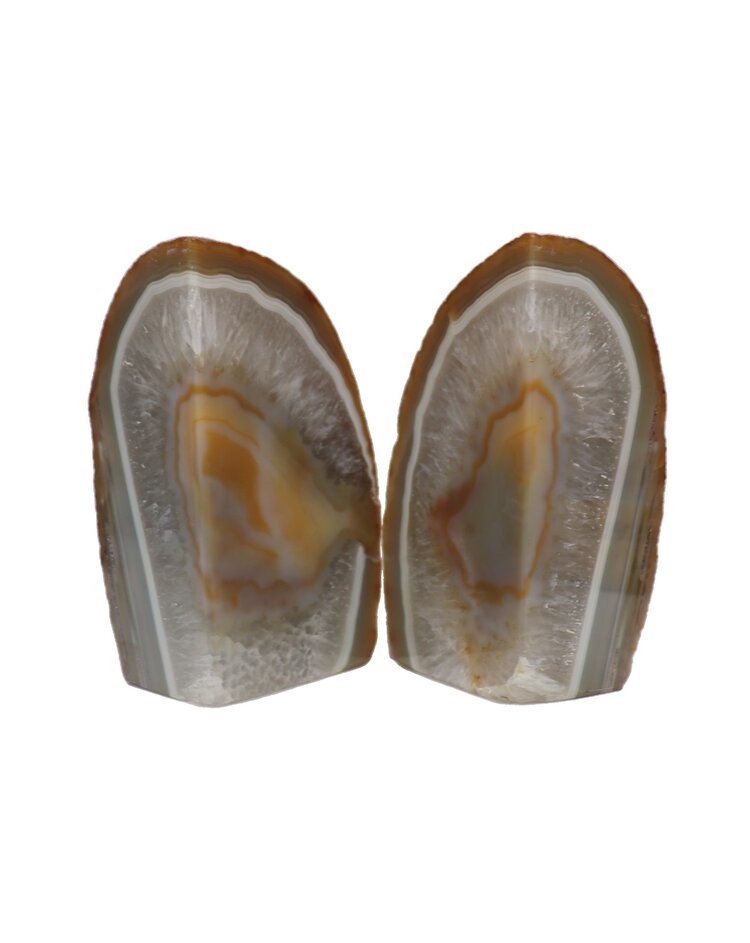 Natural Agate Bookends