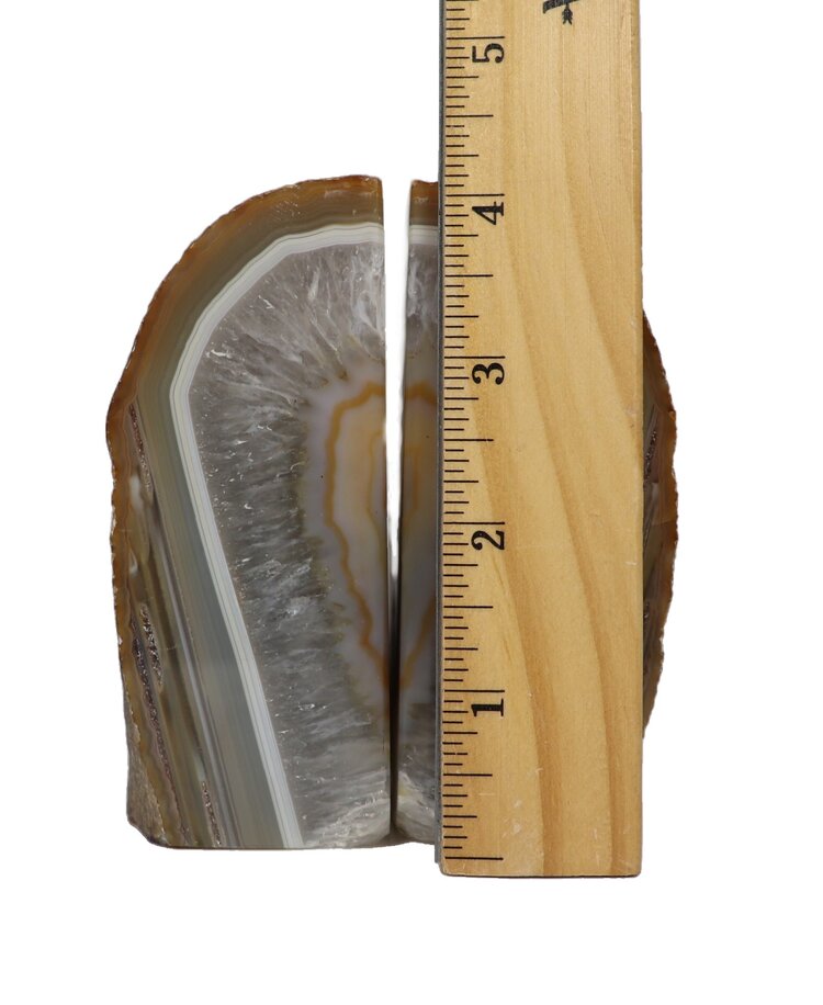 Natural Agate Bookends