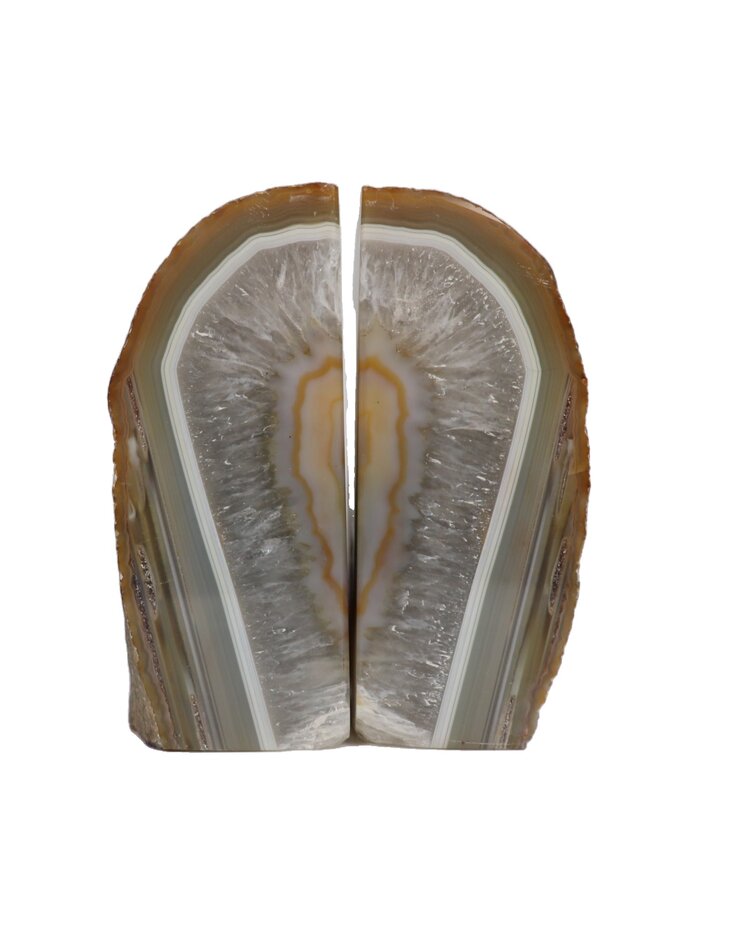 Natural Agate Bookends
