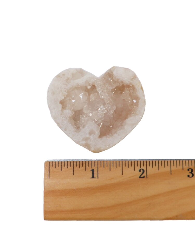 Quartz & Calcite Geode Heart 31-40g
