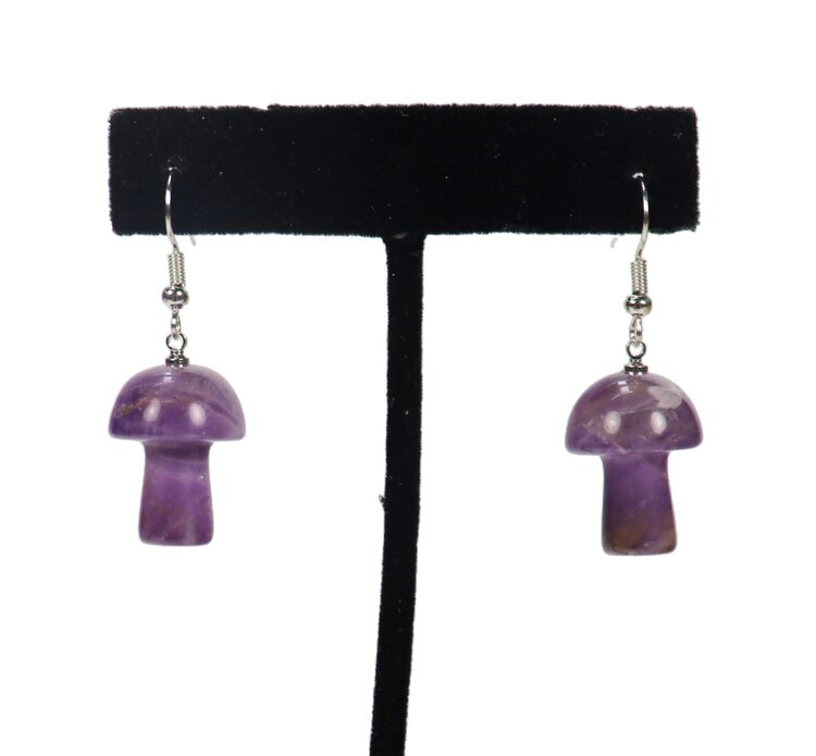 Mushroom Drop Earrings