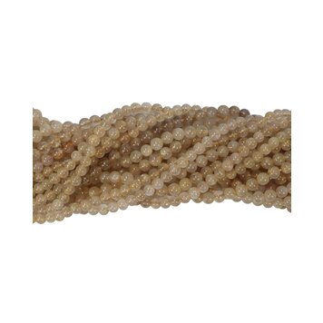 Rutilated Quartz Round 6mm