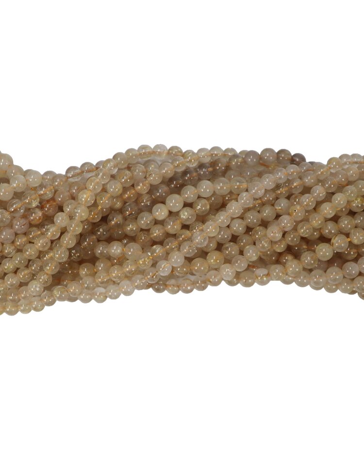 Rutilated Quartz Round 6mm