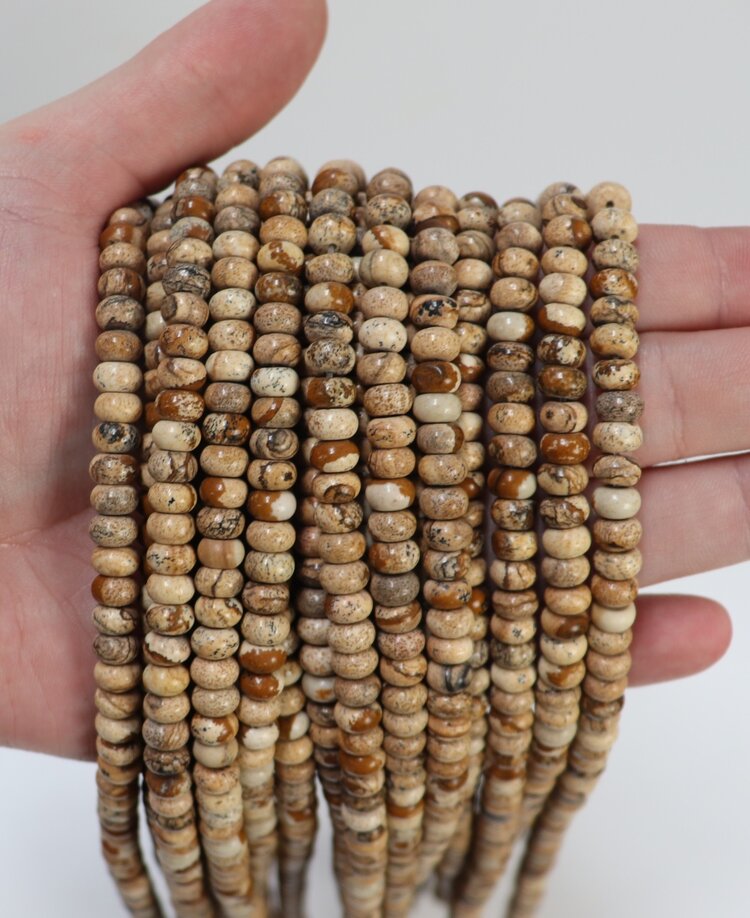 Picture Jasper Rondels 3x6mm