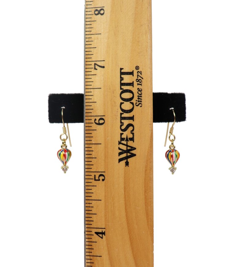 Multicolor Hot Air Balloon Dangle Earrings
