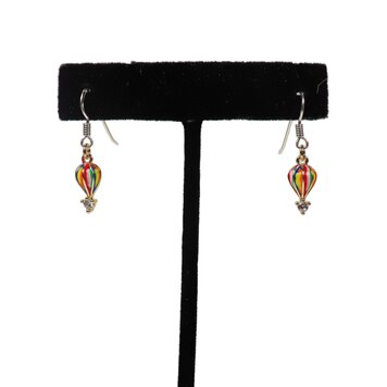Multicolor Hot Air Balloon Dangle Earrings
