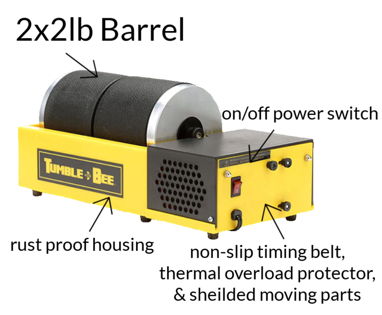 Tumble-Bee Rock Tumbler 2x2lb