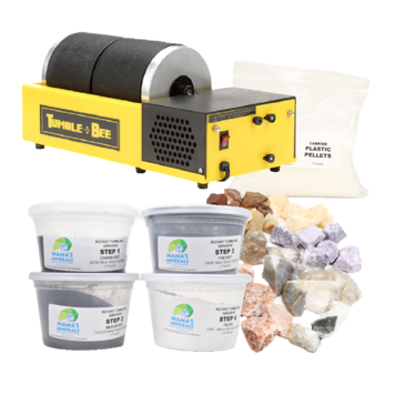 Tumble-Bee Rock Tumbler 2x2lb with Tumbler Accessory Kit