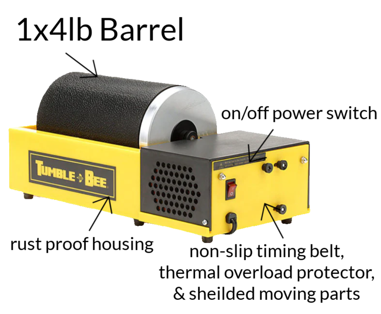 Tumble-Bee Rock Tumbler 4lb