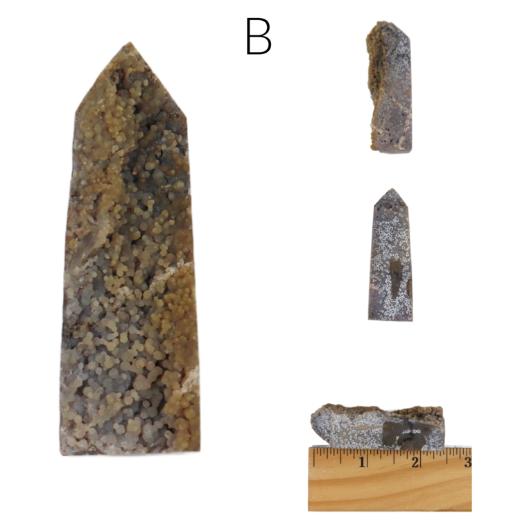 Grape Agate Live Edge Obelisk 51-75g