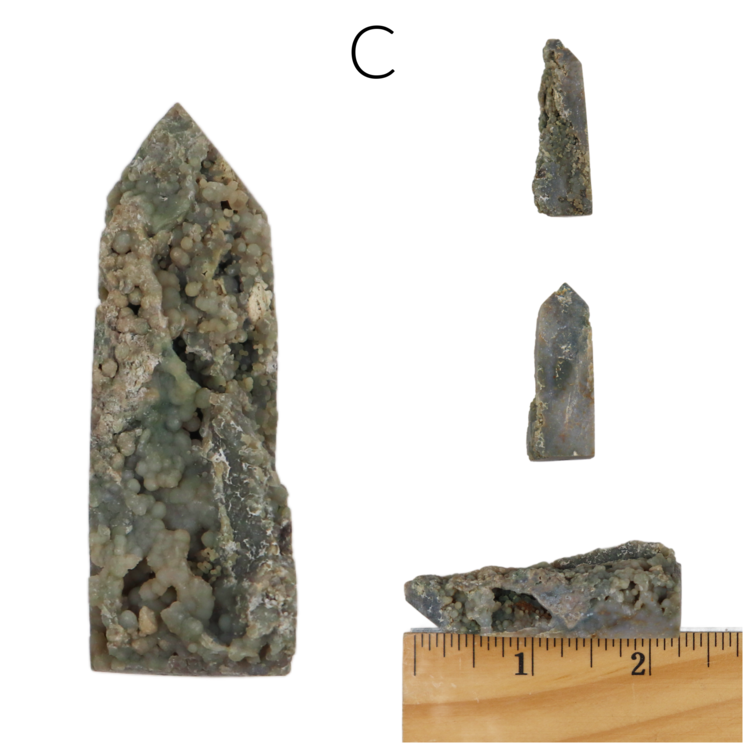 Grape Agate Live Edge Obelisk 51-75g