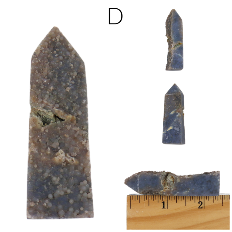 Grape Agate Live Edge Obelisk 51-75g