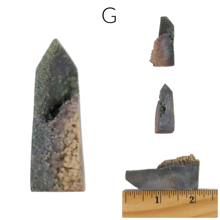 Grape Agate Live Edge Obelisk 51-75g