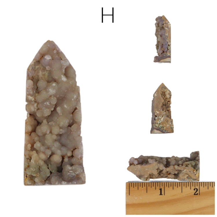 Grape Agate Live Edge Obelisk 51-75g