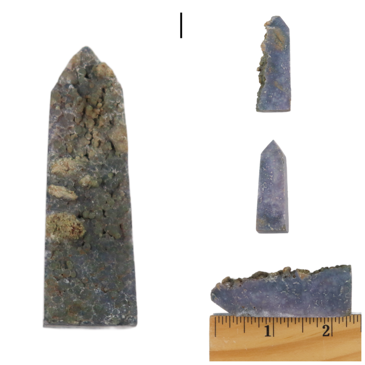 Grape Agate Live Edge Obelisk 51-75g