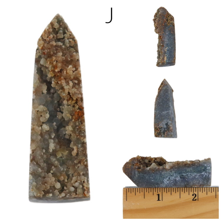 Grape Agate Live Edge Obelisk 51-75g