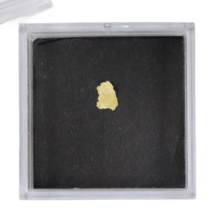 Native Gold Leaf, Ibex / Little Jonny Mine, Leadville, Colorado 3mm x 5mm