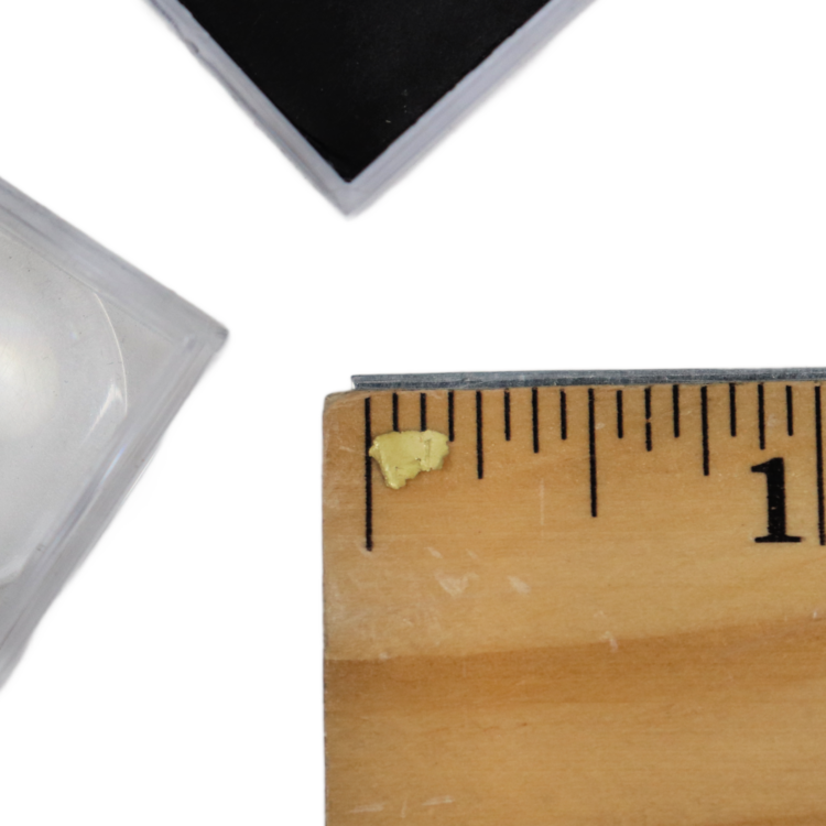 Native Gold Leaf, Ibex / Little Jonny Mine, Leadville, Colorado 3mm x 5mm