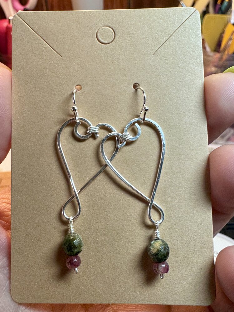 Sep. 5 SAT. 2-5pm  Wire and Gemstone Earring Class