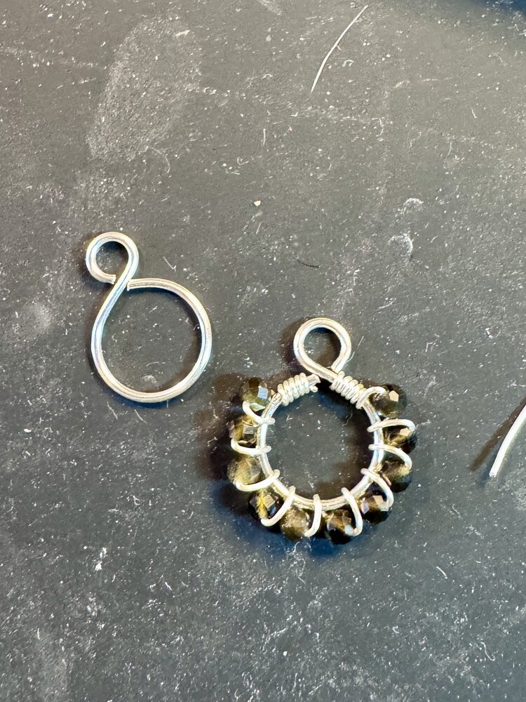 Sep. 5 SAT. 2-5pm  Wire and Gemstone Earring Class