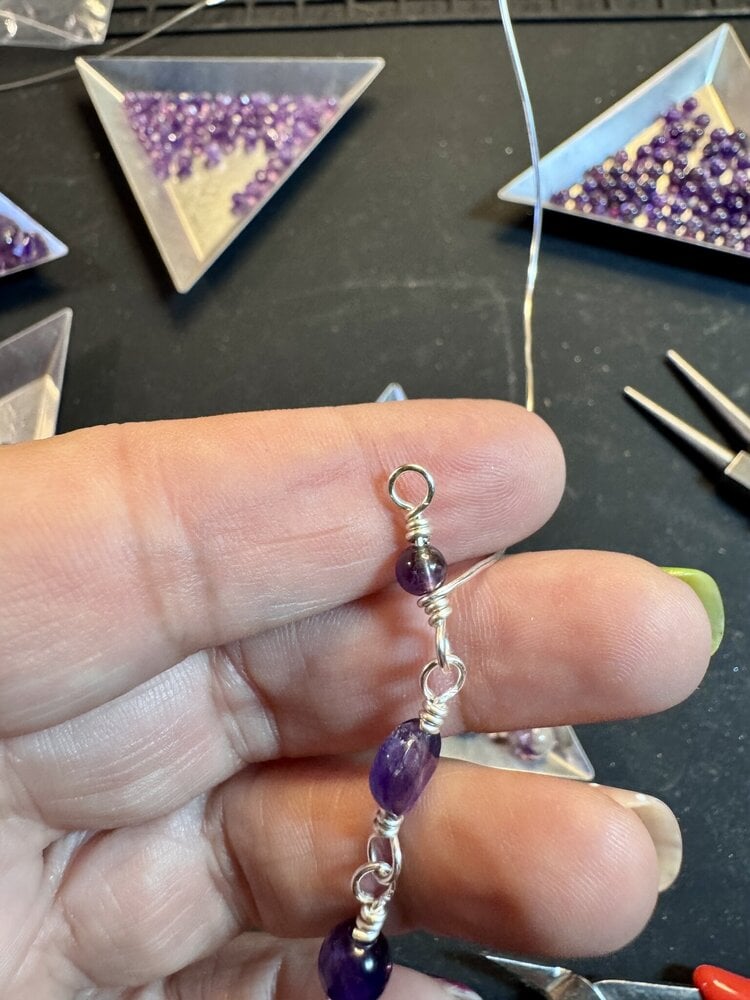 May 23. SAT 10:30-1pm Wire Wrap Bracelet Class