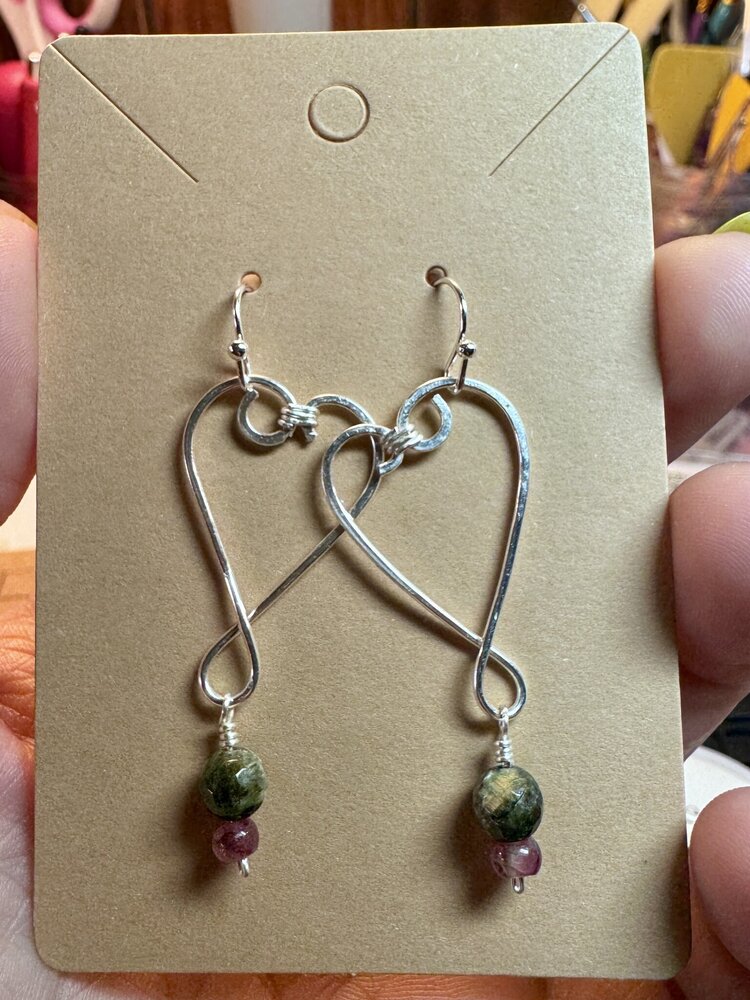 Oct.24, SAT. 2:30-5:30pm Wire and Gemstone Earring Class