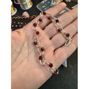 Aug. 23, SUN. 11:30-2pm  Beaded  Wire "U" Chain Bracelet Class