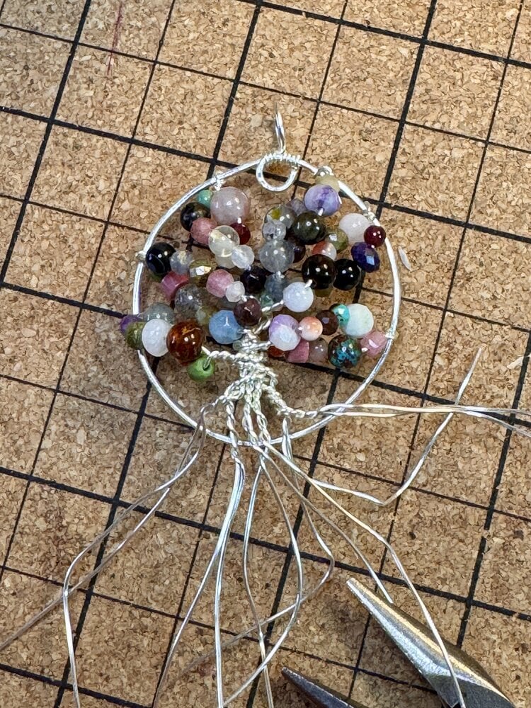 Sep. 16, WED.  5-8pm Gemstone Tree of Life Pendant Class