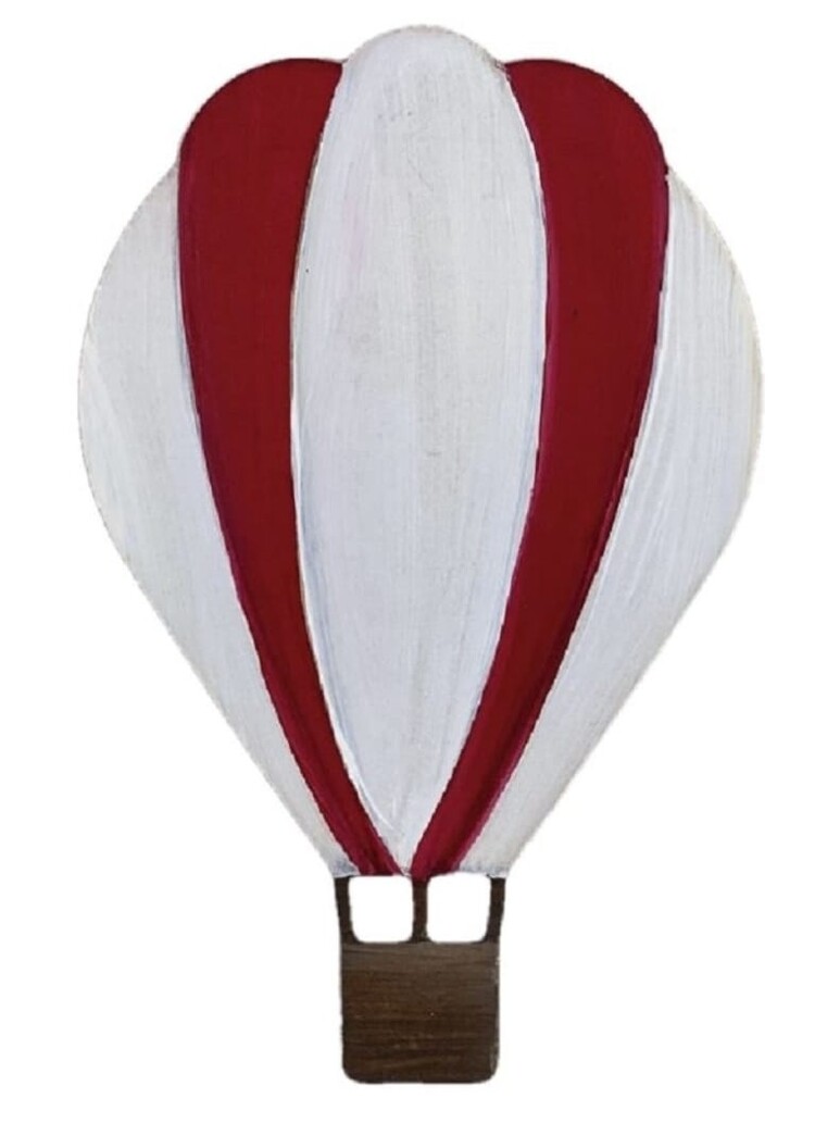 Oct. 11 SUN. 12-2pm Hot Air Balloon Door Hanger