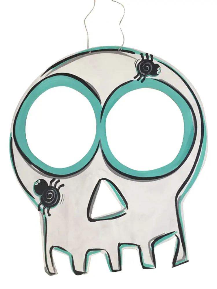 Oct. 18 SUN. 12-2pm "Viva La Calavera" 18" MDF Sugar Skull Door Hanger Workshop