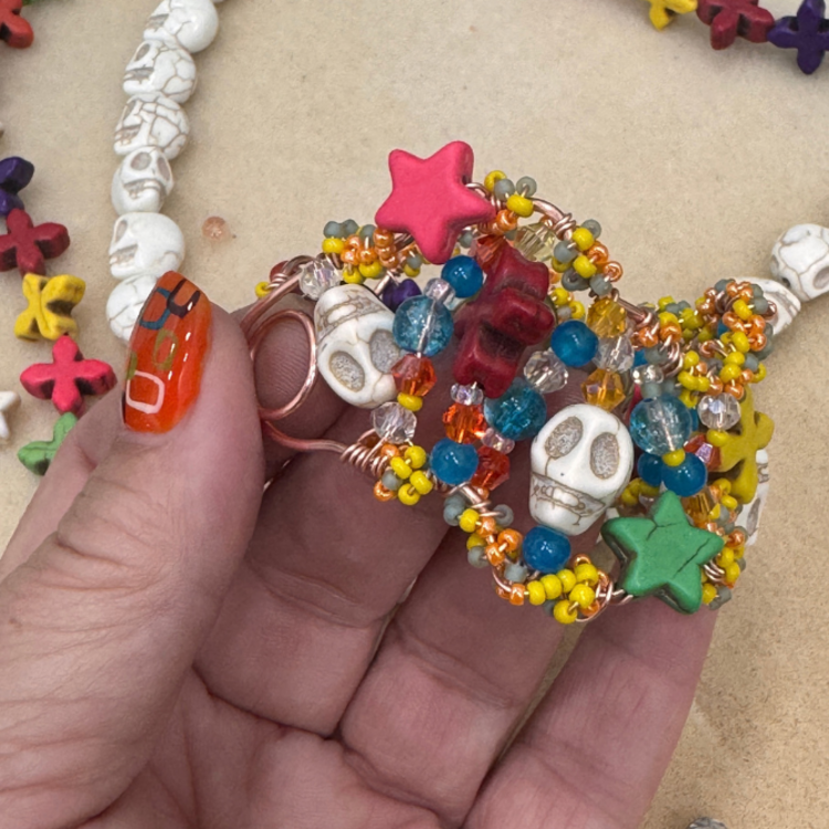 Nov. 1 SUN 10-2pm Día de los Muertos Beaded Cuff Workshop
