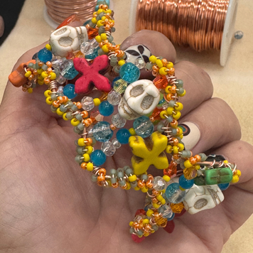 Nov. 1 SUN 10-2pm Día de los Muertos Beaded Cuff Workshop