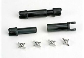 Traxxas Half-shafts (internal-splined (2)/external-splined (2))/ metal U-joints (4)