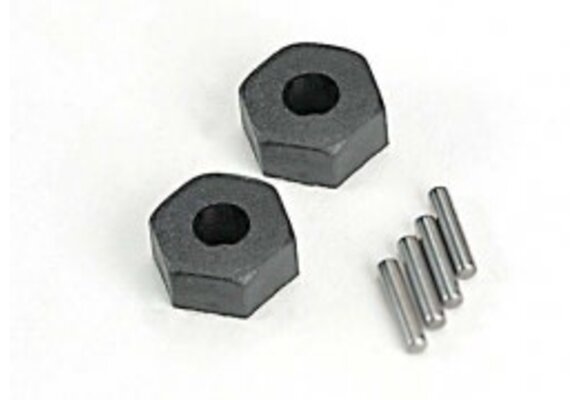 Traxxas Wheel hubs, hex (2)/Stub Axle Pins