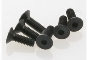 Traxxas Screws, 4x12mm countersunk machine (hex drive) (6) TRA2542