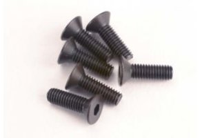 Traxxas  Screws, 3x10mm countersunk machine (6) (hex drive) TRA2551