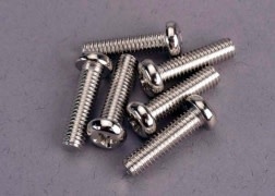 Screws, 4x15mm roundhead machine (6) TRA2573