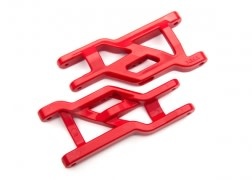 Suspension arms, red, front, heavy duty (2)  TRA3631R