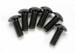 Screws, 4x12mm button-head machine (hex drive) (6) TRA3937