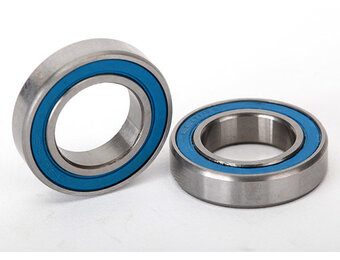 Traxxas Ball bearings, blue rubber sealed (12x21x5mm) (2)